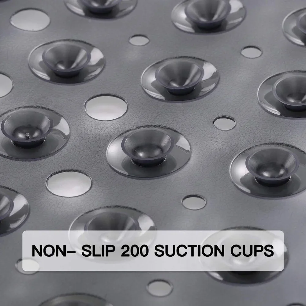 Bath and Shower Safety Mats 40x16 inch, Non Slip with Suction Cups